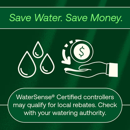 Rain Bird ARC6 App-Based Indoor Smart WiFi Irrigation Sprinkler Timer/Controller, 6-Zone/Station, EPA WaterSense Certified, Compatible with Alexa, Indoor 6-Station