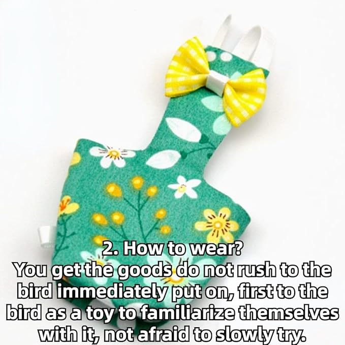 3PCS Bird Diaper with Adjustable Shoulder Strap Washable Parrot Diapers Reusable Bird Flight Suit Nappies Protective Breathable Nappy Clothes for Parakeet Macaw Conure (Pigeon)