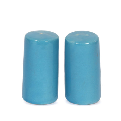 Salt and Pepper Shakers set Farmhouse Kitchen Decor Ceramic Salt Shaker - Wedding Registry Ideas Gifts Salt and Pepper Set Holder Table Décor,Modern Table Ceramic Shakers - Sky Blue