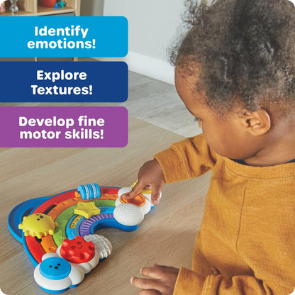 Learning Resources Rainbow Busy Board - Montessori Busy Board, Toddler Sensory Toys, Boy and Girl Travel Toys for Toddlers, Fine Motor Toy, Sensory Toddler Travel Activities, Educational Gifts