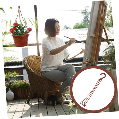 LABRIMP 50pcs Plastic Hanging Hooks for Flower Pots Durable Plant Holders for Garden Wall-Mounted Planter Hooks for Decoration