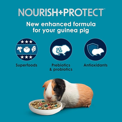 Kaytee Forti-Diet Pro Health Nourish+Protect Guinea Pig Food, Comprehensive Nutrition Backed by Science, Digestive Health, Immune Support, 20 pounds