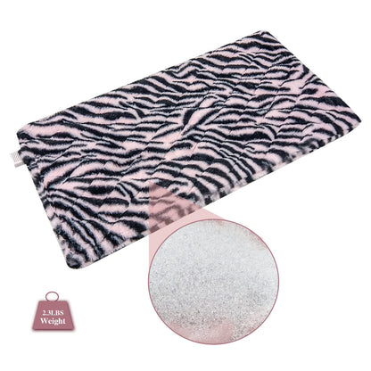 XL Full Weighted Heating Pad for Back Pain, Cramps, Relief - - 2.3lb Large Electric Heat Pad for Neck and Shoulders - Hot Heated Pad with Auto Shut Off, Stay on- (XL 12"x24" Pink) - PYQ0F