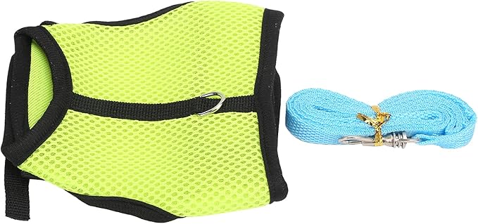 Honio Mesh Chest Back for Rabbit, Pet Mesh Traction Harness Mesh Cloth Mesh Harness for Rabbit for Guinea Pigs for Dogs for Rabbits for Little Pigs (Fruit Green)