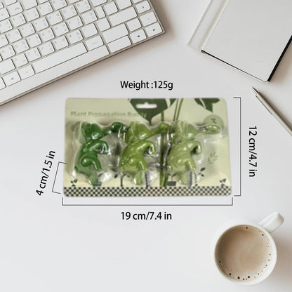 IVTLIF VVV Plant Propagation Buddy 3pcs Plant Cutting Holders for Stems, Sprouts and Shoots, Indoor Plant Supports for Propagating Cuttings, Gift for Plant Lovers, Funny Plant Accessories