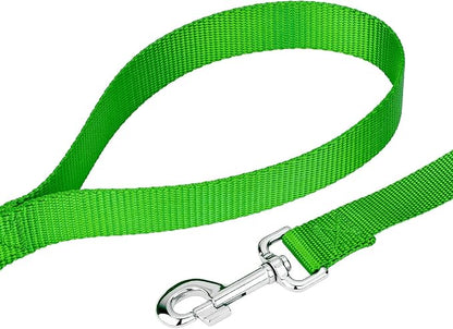 Country Brook Petz - Everyday Nylon Dog Collar and Leash - 10+ Cool Colors (3/4 Inch, Medium, Hot Lime Green)