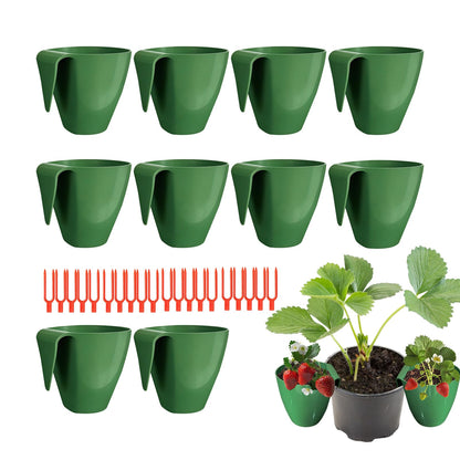 Strawberry Propagation Station | Breathable Portable Cups with Forks for Fast Transplanting, Bare Root Strawberry Cultivation Tool for Windowsill, Courtyard, Garden, Yard, Farm, Balcony