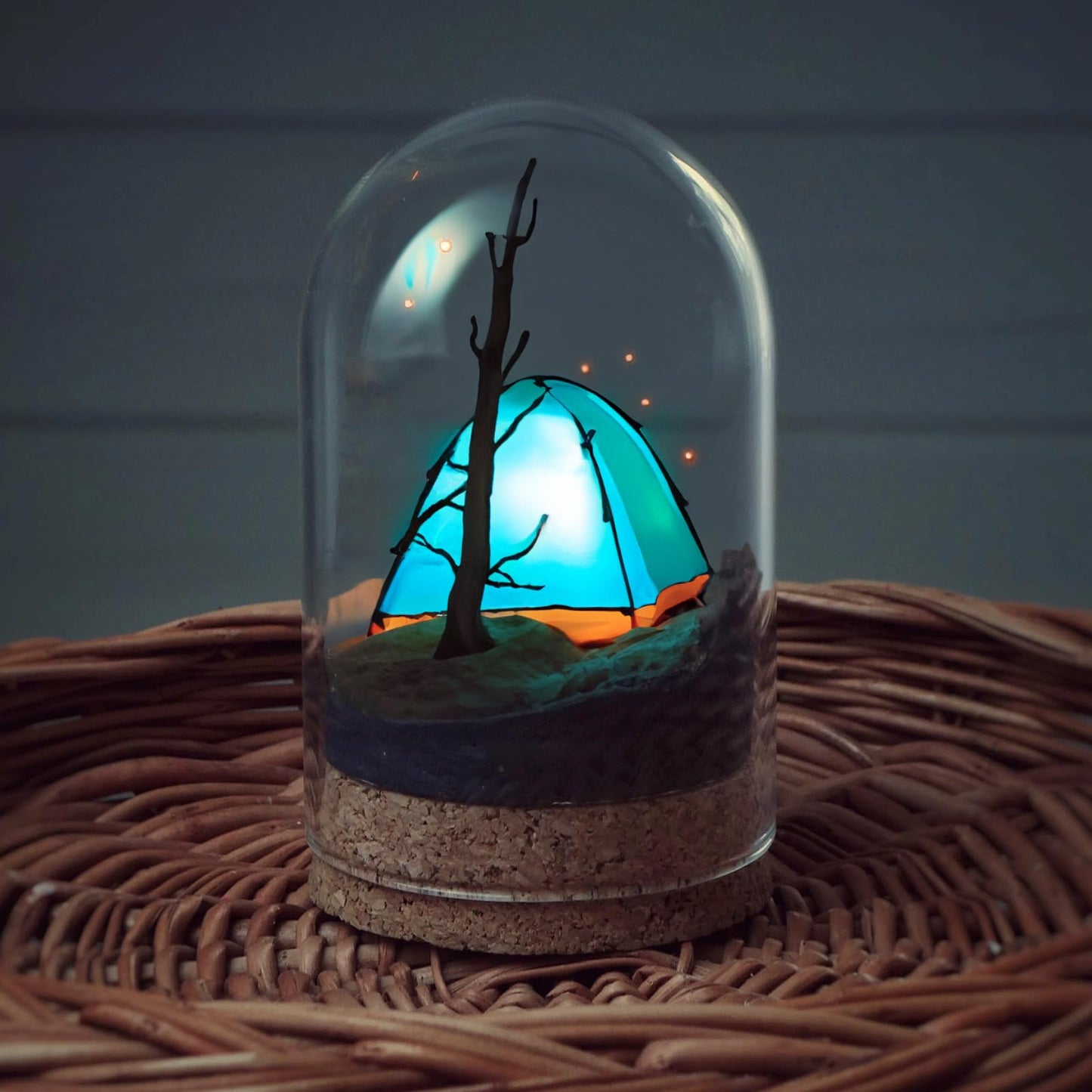 Toyvian 5 Pcs Cloche Glass Dome: Clear Glass Display Dome with Wood Base, Decorative Jars, Transparent Display Cover for Flower Storage, Christmas Party Favor, Keepsakes Collectibles