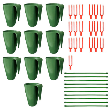 ordinarYone Breathable Strawberry Propagation Cups with Runner Forks for Root Rot and Promoting Growth in High Hu