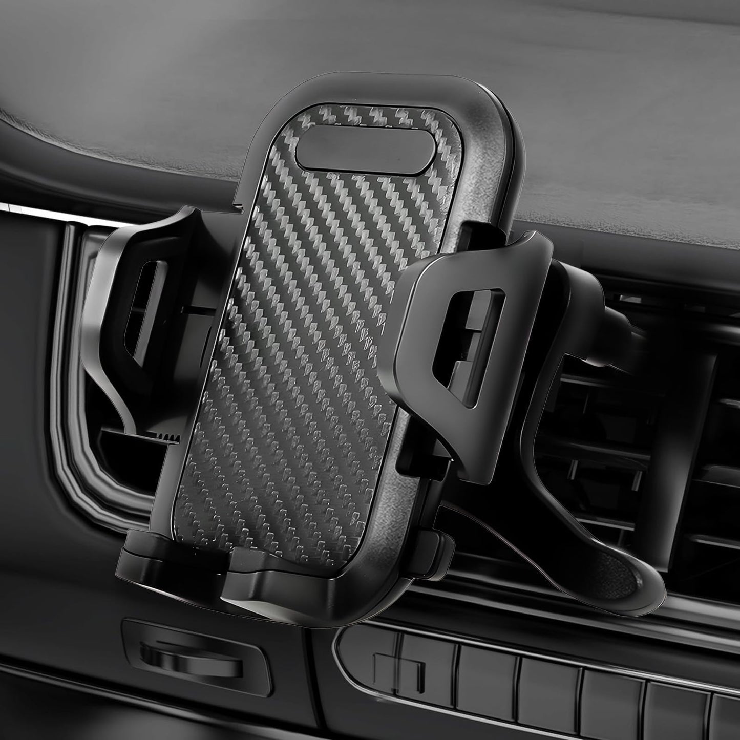 Phone Holder for car, Car Phone Holder Mount with Upgraded Metal Hook Clip for Air Vent, Car Mount Smartphones Holders