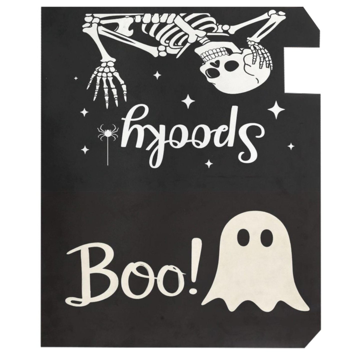 Wamika Halloween Ghost Boo Magnetic Mailbox Covers Spooky Skull Skeleton Black Mailbox Cover Standard Size Full Magnet Garden Yard Porch Mail Boxes Cover Holiday Decorations 21" L x 18" W