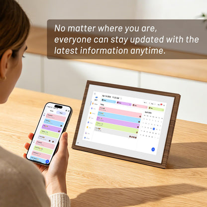 10.1 Inch Digital Calendar & Chore Chart – Smart Touchscreen Interactive Display, Electronic Calendar for Family Organization, Digital Wall Calendar& Desk calendar for Family Schedules, family calendar for wall