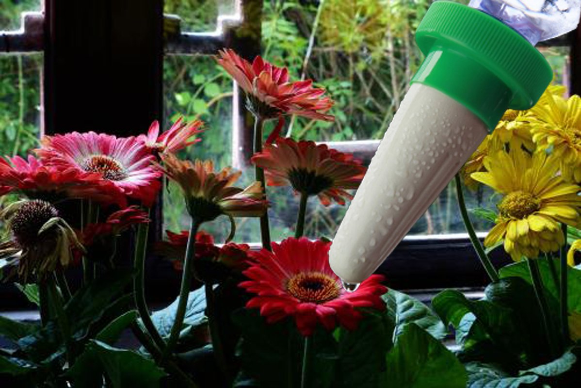 Greatstar Plant Waterer,Vacation Ceramic Self Watering Plant Spikes,Automatic Flower and Drip Irrigation Watering Stakes System for Indoor&Outdoor Use (12PCS)