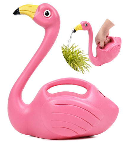 Galashield Plant Watering Can Indoor Outdoor Pink Flamingo 0.4 Gallons