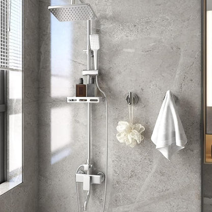 Towel Hooks for Bathroom 2 Packs Screw- in Chrome Finish Wall Mount Towel Holder Towel Rack, Heavy Duty Robe Coat Loofah Hooks for Shower, Kitchen,Hotel, Pool Tile, Brick Modern Style Decor Wall Hooks