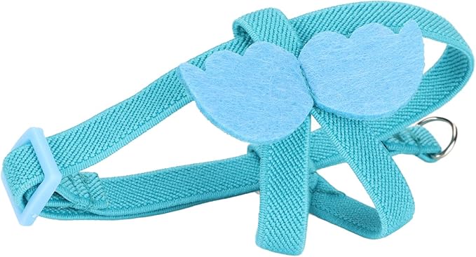 Pet Parrot Bird Harness Leash, Adjustable Parrot Nylon Leash Bird Flight Harness Vest, Bird Flying Clothes with Rope Parrot Flight Suit with Leash for Parakeets Cockatiels Conures Budgies(S)