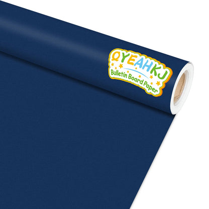 Navy Blue Bulletin Board Paper Roll Navy Blue Bulletin Board Background Paper Back to School Classroom Decoration Poster for Art Craft DIY Projects Home Office Classroom Party Supplies 17.7in x 20ft
