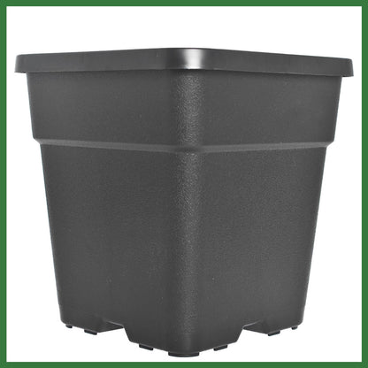 raseparter 10 Pack 1.4 Gallon Plastic Planter Nursery Seedling Pots Square with Holes Garden Flower Seedling Pot Container for Seedling Cuttings Transplanting