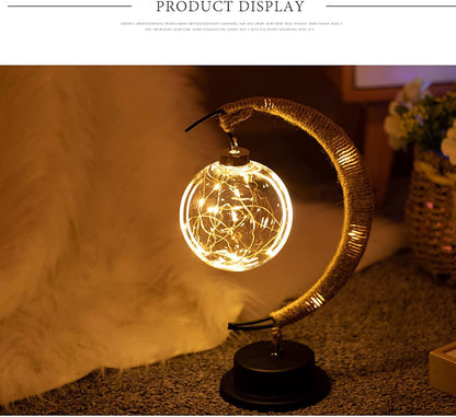 Nusogon Moon Lamp, LED Night Light for Bedroom, Crescent Moon Shape with USB Powered, Tabletop Ambient Light for Home Decor, Nursery, Kids Room | Romantic Gift, Birthday, Christmas Decoration