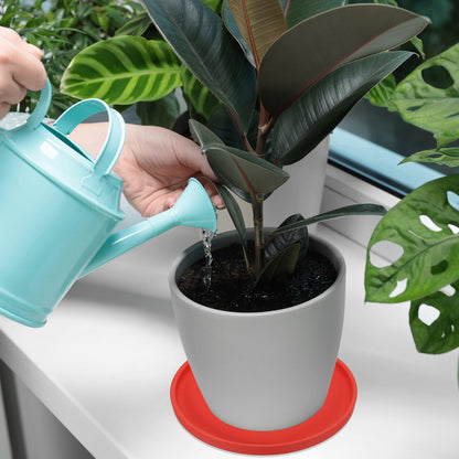 PATIKIL 7.7 Inch Round Ceramic Plant Saucer, Plant Saucer Tray Flower Planter Drip Tray for Indoors Outdoors Patio Balcony, Mint Green