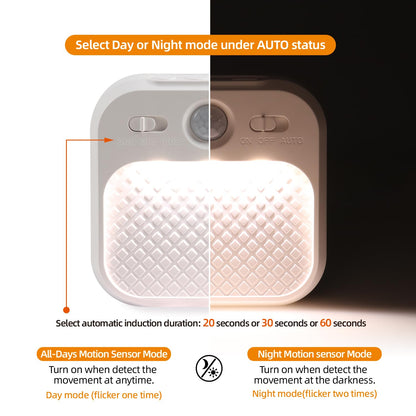 Led Night Light with Motion Detector 2 Pack, Cabinet Light Dimmable with Timer Function, Staircase Lighting 3 Color Temperature 3000/4500/6000K, Hallway Light Rechargeable 600mAh for Children's Room
