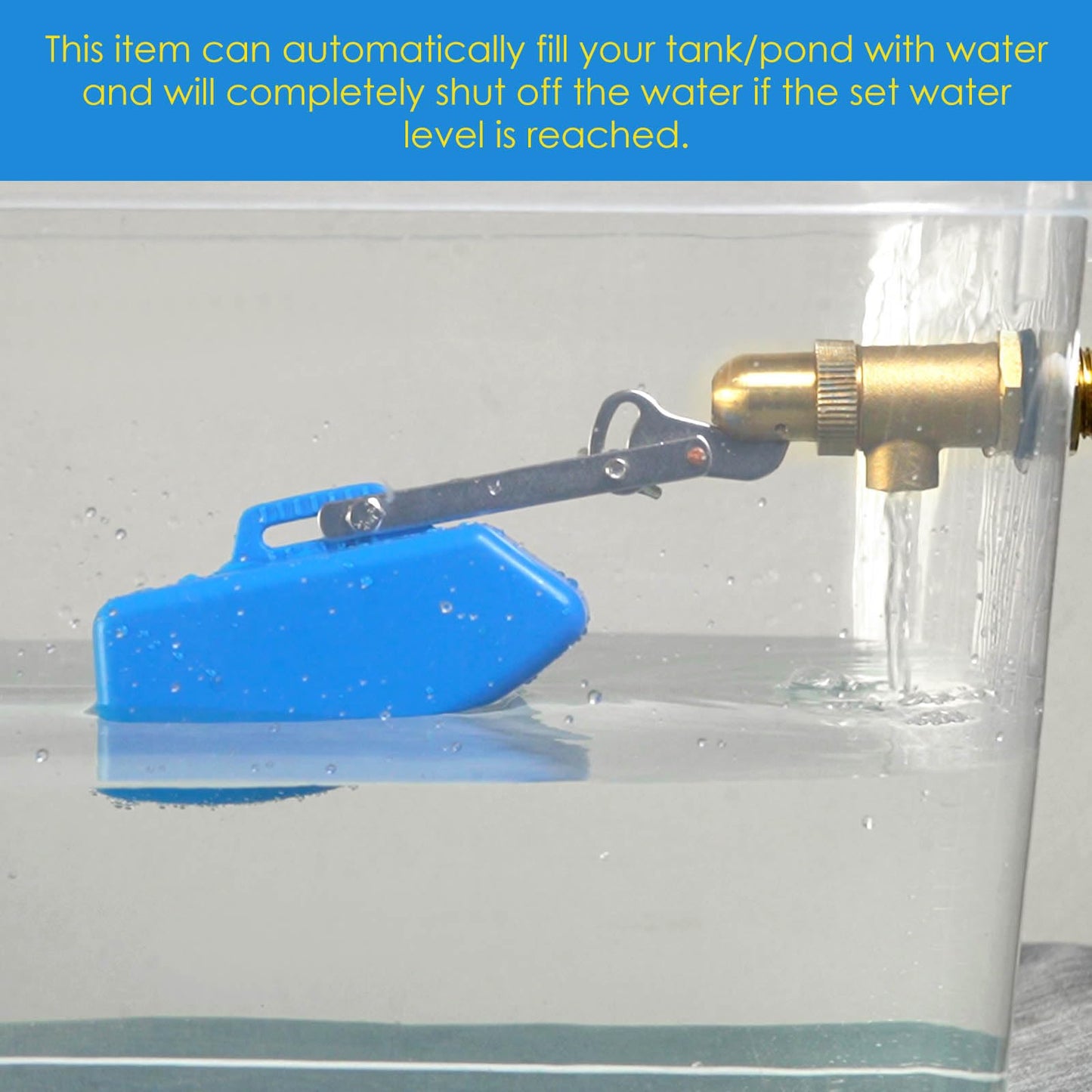 ZHEQOGZH 2 Pack Brass Float Valve 3/4 Inch, Livestock Water Tank Float Valve Switch Brass Float Ball Valve Shut Off Pool Auto Fill Valve for Automatic Waterer