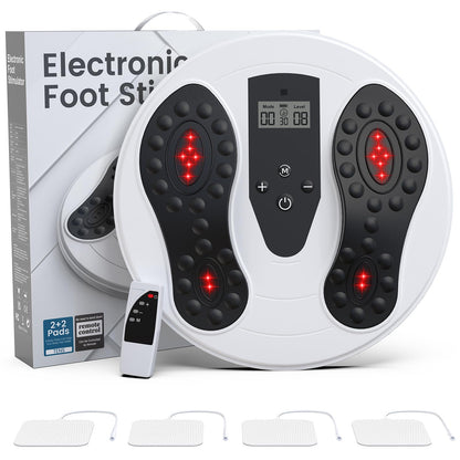 Vonical EMS Foot Massager with Infrared Therapy for Neuropathy,Foot Circulation Stimulator for Pain Relief,10 Modes & 20 Strengths for Plantar Fasciitis,Swelling,Cramps,RLS