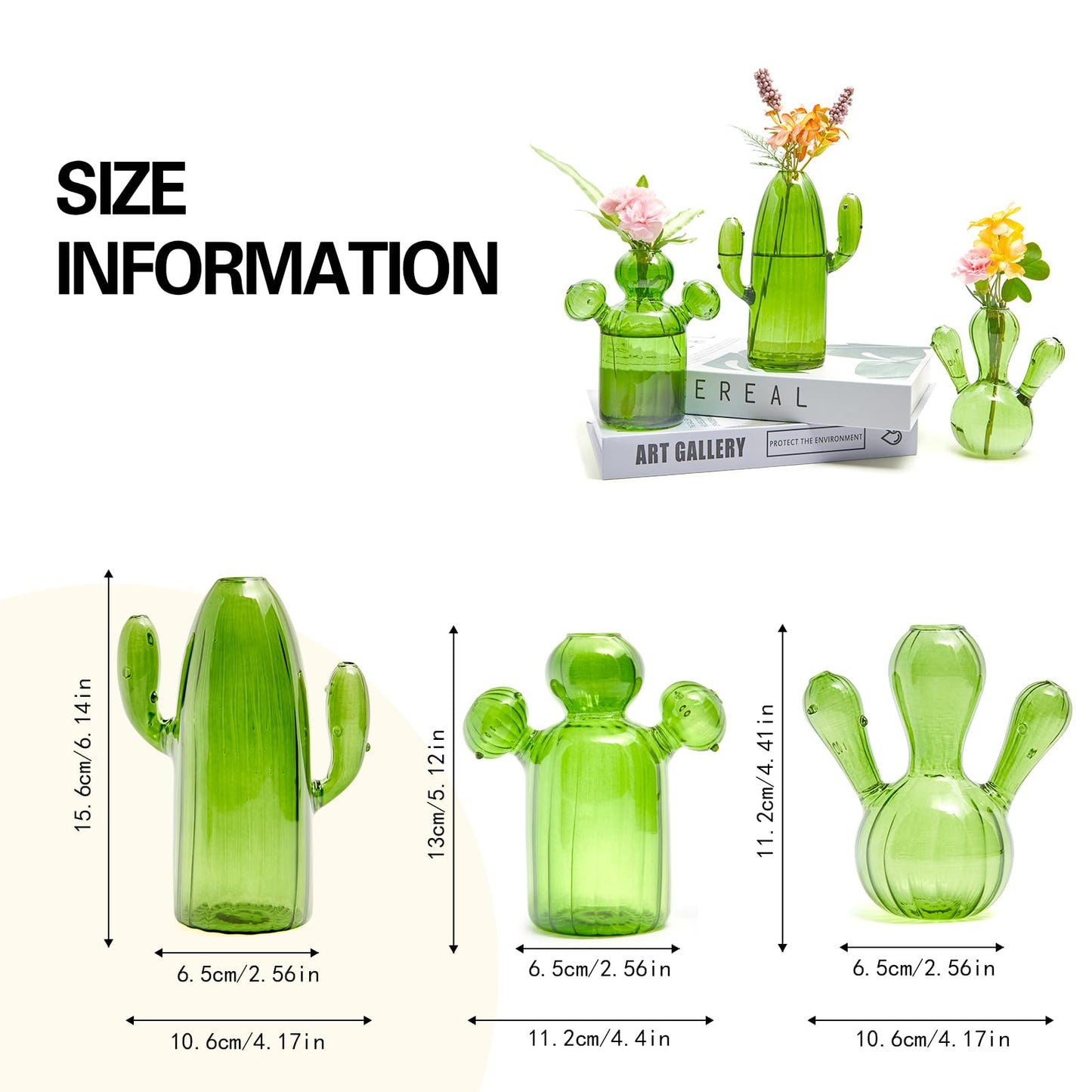 XXXFLOWER Cactus Plant Propagation Station Terrarium Jars for Plant Cuttings Air Plant Holders Unique Glass Flower Vase for Hydroponics Plants for Plant Lovers Home Garden Decor