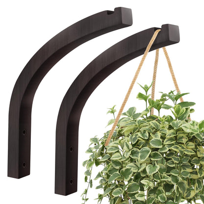 DSJIFGEW Stylish Wooden Plant Hanger – 2 Pack, 8-Inch Indoor/Outdoor Wall Hooks for Hanging Planters, Flower Pots, Lanterns, and Wind Chimes – Premium Beech Wood Home Decor