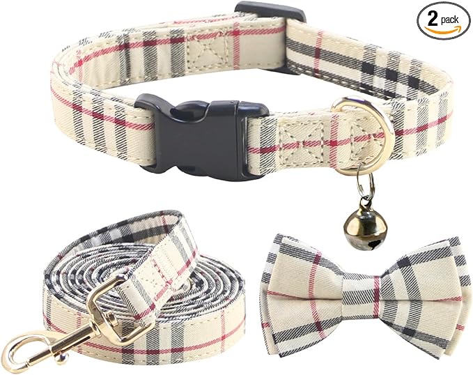 SuperBuddy Dog Collar and Leash,Breathable Adjustable Dog Collar-Safe Buckle-Collars for Small Medium Large Pet