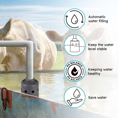 1" Float Valve, Automatic Water Filling, Maintaining Constant Water Level | Automatic Water Shut Off Valve | Water Tank Float Valve Can Be Used in Livestock Troughs, Reservoirs, Fountains, Etc.