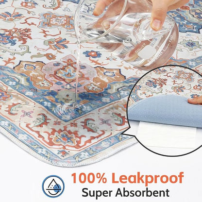 Washable Pee Pads for Dogs, 2 Pack Reusable Puppy Training Pads 36"x36" Super Absorbent Waterproof Dog Training Pads, Non-Slip Potty Pads, Whelping Pads Litter Mat Beige