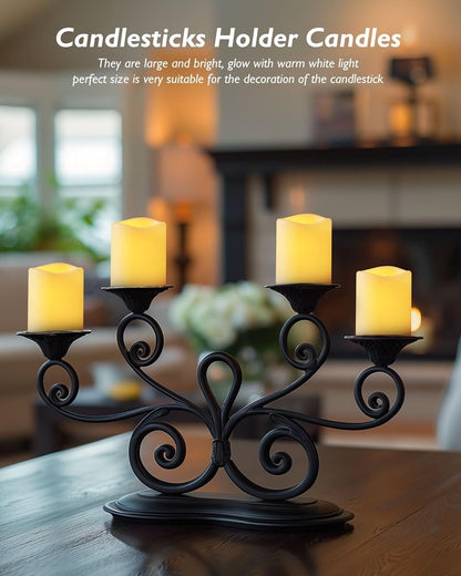 Homemory 400+ Hour Remote Control Candles, 2/4/6/8H Timer LED Votive Candles, 24Pack Battery Operated Tea Lights in Warm White for Outdoor, Table, Halloween, Christmas (Batteries Included