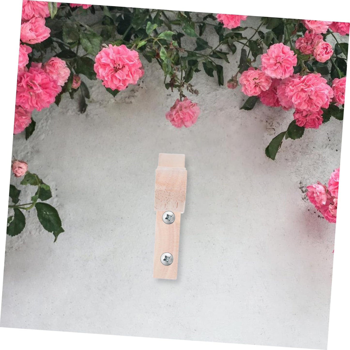 BESPORTBLE 2pcs Wooden Wall Hooks: Flower Pot Hangers Lantern Wind Chime Brackets Decorative Hooks for Garden Balcony
