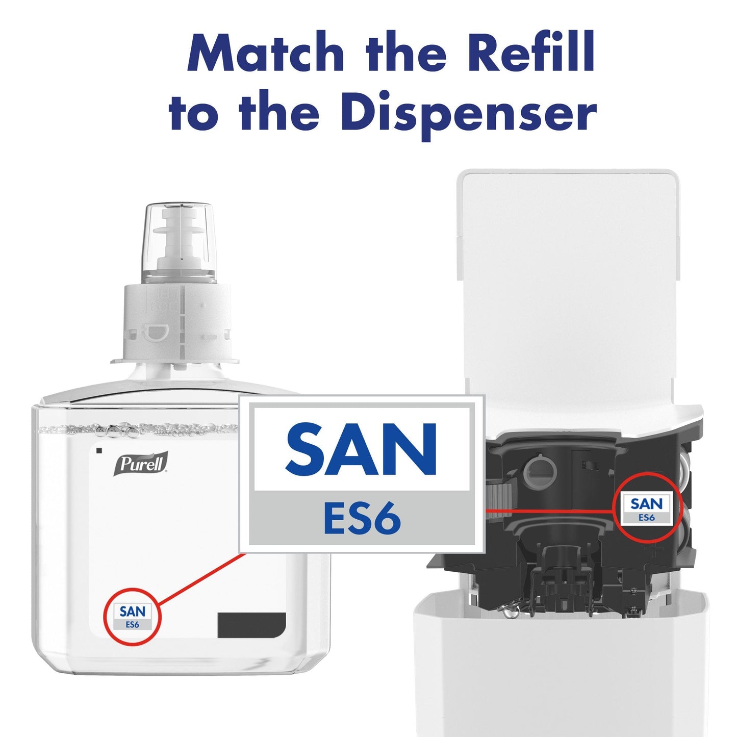PURELL ES6 Automatic Hand Sanitizer Dispenser, White, Compatible with 1200 mL PURELL ES6 Automatic Hand Sanitizer Refills (Pack of 1) - 6420-01