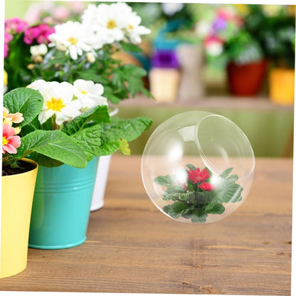ULTECHNOVO Micro Landscape Glass Vase Oblique Mouth Creative Floral Decor for Weddings Parties and Home for Terrariums and Plant Arrangements