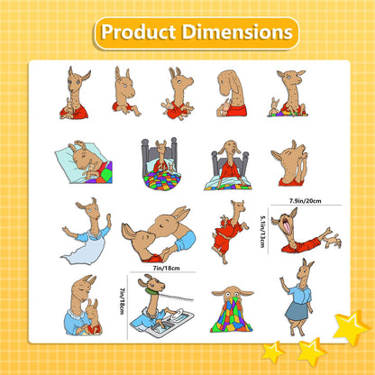 Thryvomniq Llama Llama Red Pajama Felt Story Board Pieces Preschool Storytelling Activies Felt Board Stories Interactive Learning Toys(17Felt Pieces)