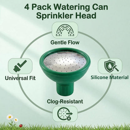 Shgxjjnb 4 Pack Watering Can Head, Watering Can Replacement Head, Universal Garden Watering Can Rose Head Water Sprinkler for Most Garden Watering Cans