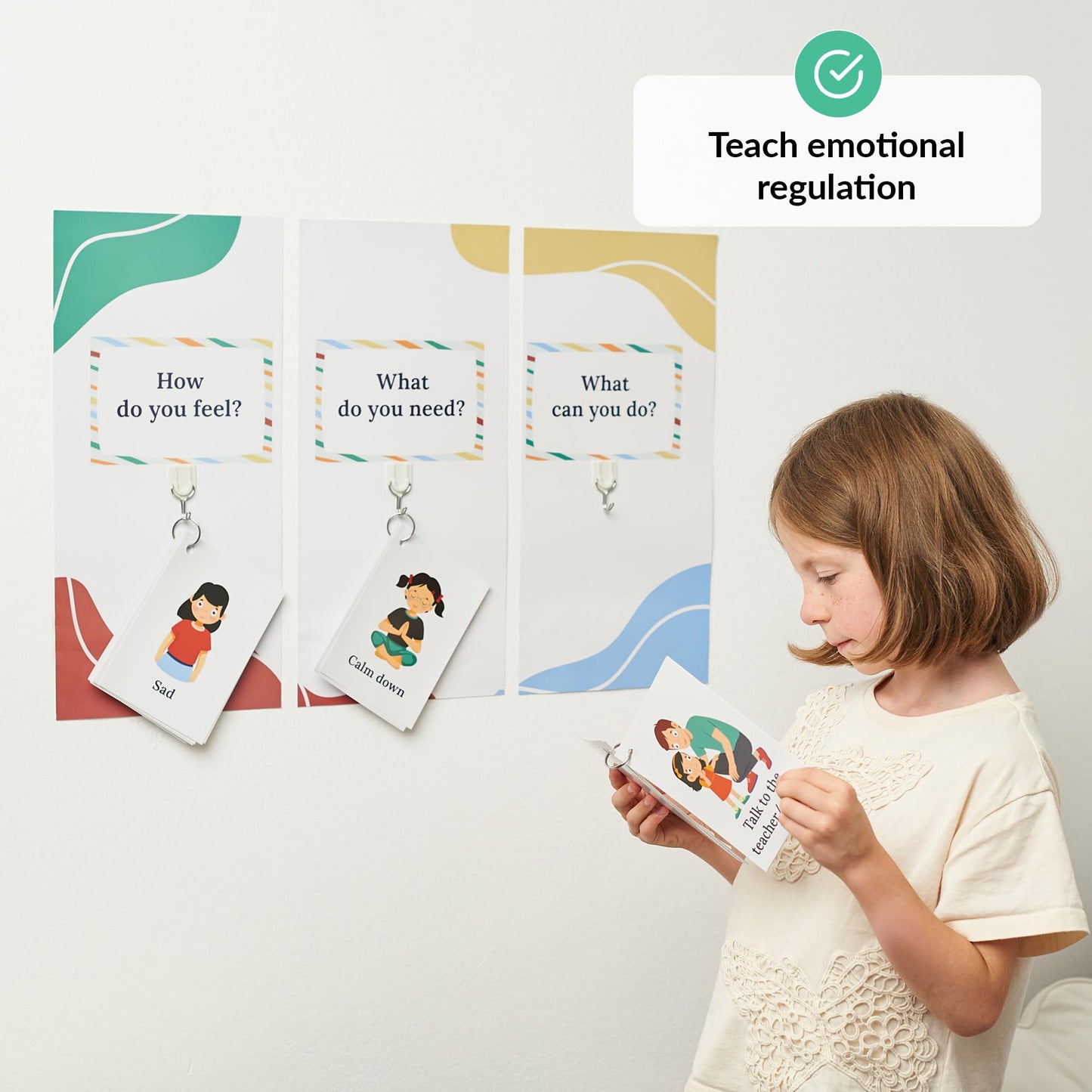 ODOXIA Calm Down Corner | Classroom and Special Education Must Haves | Calming Corner Items for Kids | Calming Corner Kit with Sensory Mats, Posters, Solutions Wall, Sensory Toys