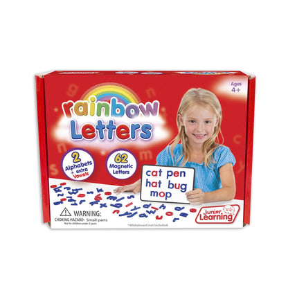 Junior Learning Rainbow Letters, Print, 62 Pieces