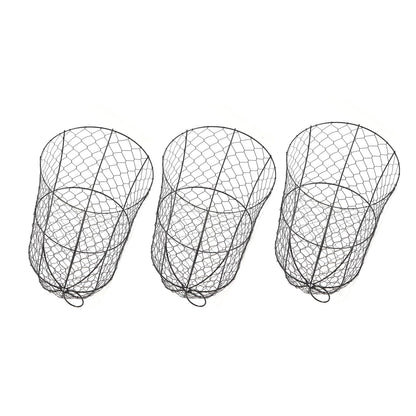 Garden Chicken Wire Cloche 10 Pack Garden Cloches for Plants Wire Plant Protectors from Animals Bell Shape Design Hook on the Top Thickened Iron Construction for Seedlings Shrubs Protection