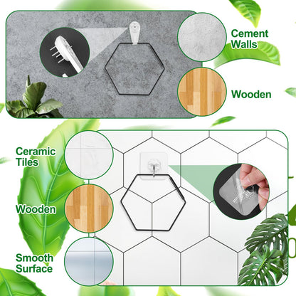 Hysagtek Chain Trellis for Climbing Plants Indoor & Outdoor, 18 Pcs Plant Trellis with Connect-Hooks, No-Trace Nails & Wire Ties, DIY House Plant Accessories for Monstera, Pothos, Ivy, Wisteria