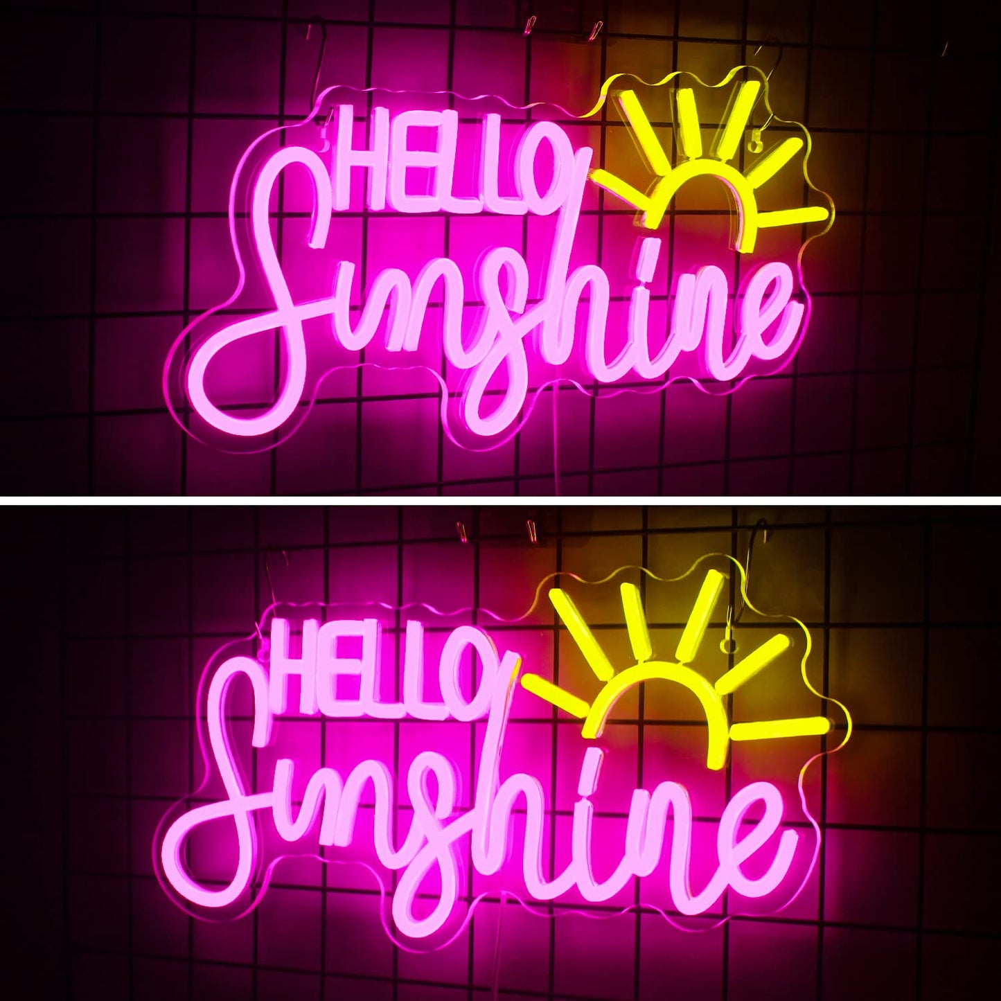 Horseneon Good Food Good Mood Neon LED Sign, Food Neon Signs for Wall Decor, Good Food Good Mood Neon Light with USB Powered for Snack Shop, Restaurant, Fast Food