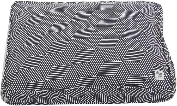 Molly Mutt Sheepy Wool-Filled Crate Pad, GOTS-Certified 100% Organic Cotton Canvas Cover with Soft 100% Natural Wool Insert, Ideal for Dog Bed or Kennel, Rough Gem, 54" x 37" x 2.5"
