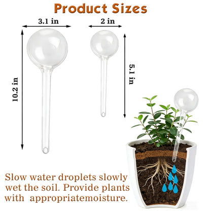 Plant Self Watering Globes – Durable Self Watering Bulb, Automatic Plant Waterer Stake Ideal for Vacation & Daily Plant Care, Keep Houseplant, Garden, Hanging Basket Plant Hydrated While You’re Away