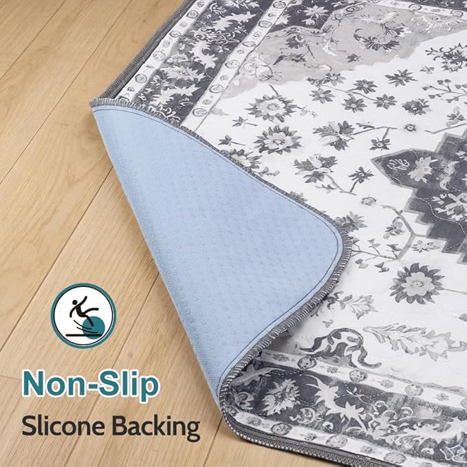 Washable Pee Pads for Dogs, 2 Pack Reusable Puppy Training Pads 36"x36" Super Absorbent Waterproof Dog Training Pads, Non-Slip Potty Pads, Whelping Pads Litter Mat Light Grey Medallion