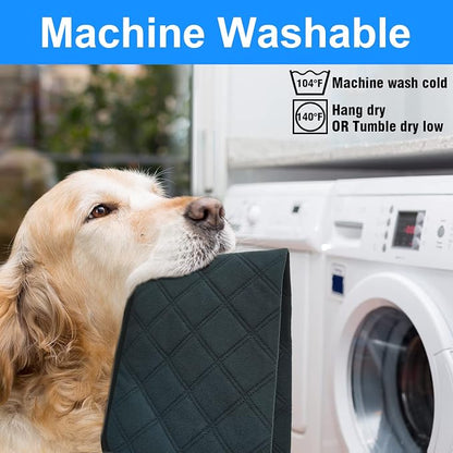 RIOUSSI Washable Pee Pads for Dogs, Reusable, Absorbent, Leakproof, Non Slip Pet Puppy Pads for Potty Training. Dark Gray, 18x24 Inch(4pack)