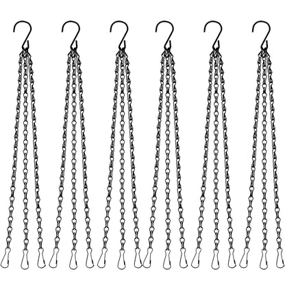 SMYAXUNW 6pcs19.7inch Hanging Basket Planter Hanging Chain，Replacement Plant Hangers for Bird Feeders,Planters Wind Chimes and Decorative