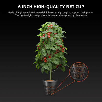 Spider Farmer DWC Hydroponics Grow System with 7-Gallon Deep Water Culture, New Triangular Cover Design, Recirculating Drip Garden System with Top Drip Kit, 11W Air Pump, 4 Buckets