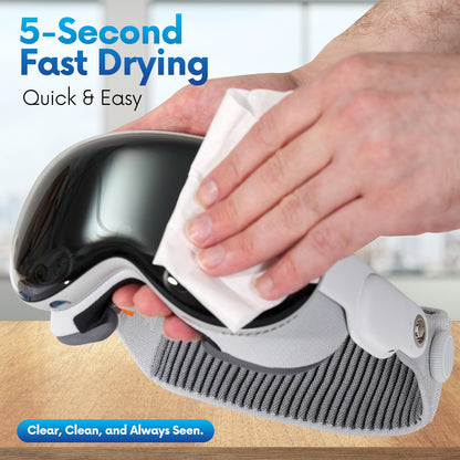 Screen Cleaner Wipes – Quick Dry, Streak-Free Screen Wipes for Electronics, Phones, Computers, Cameras, and All Lenses, Soft & Gentle, 300ct, Pre-Moistened & Individually Wrapped